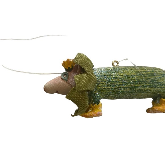 Vtg Patience Brewster Krinkles Dept 56 Mini Watermelon Halloween Ornament - Picture 4 of 13